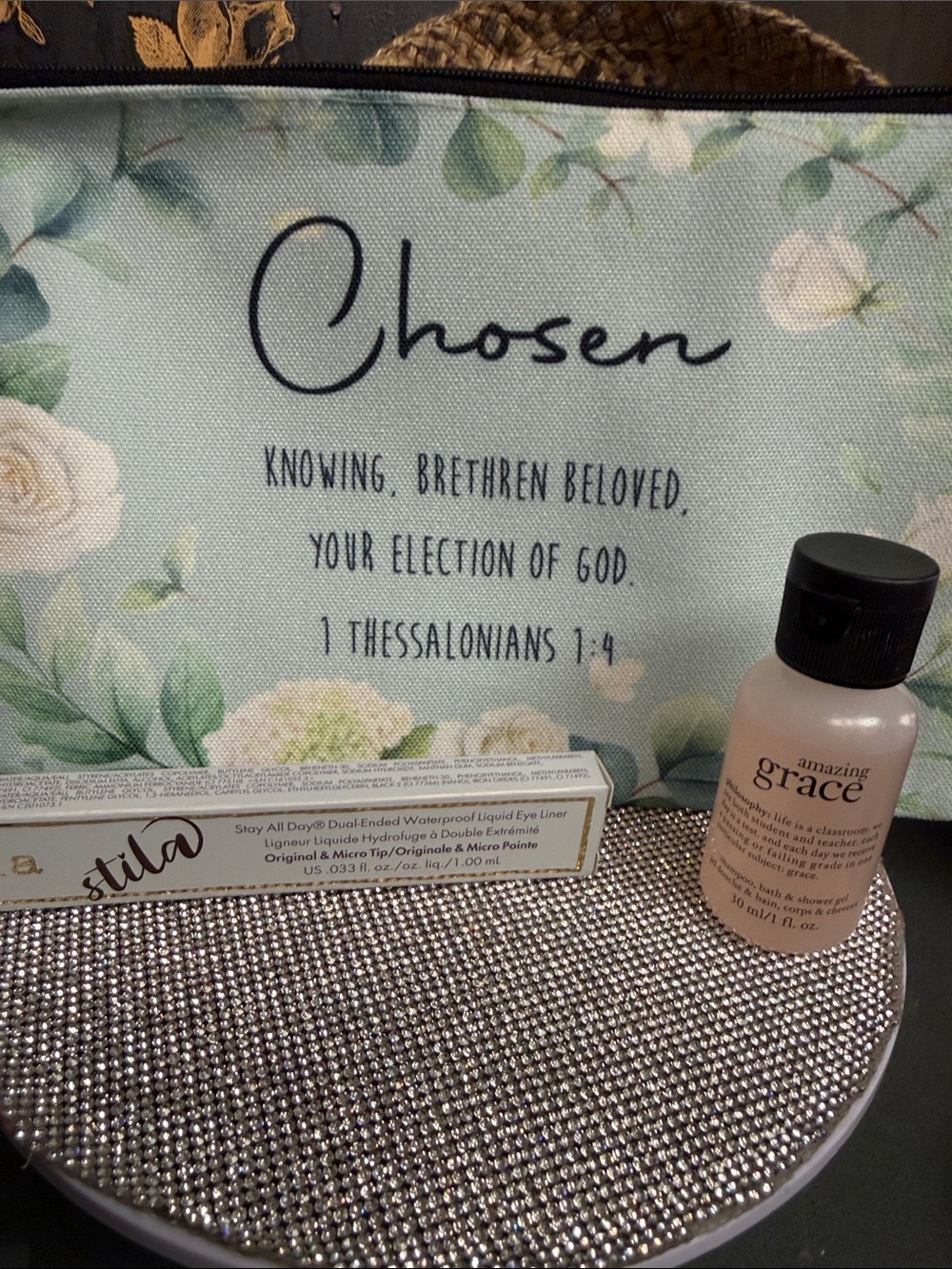 Stila beauty bundle 'Chosen' Canvas Pouch and amazing grace. 🆕